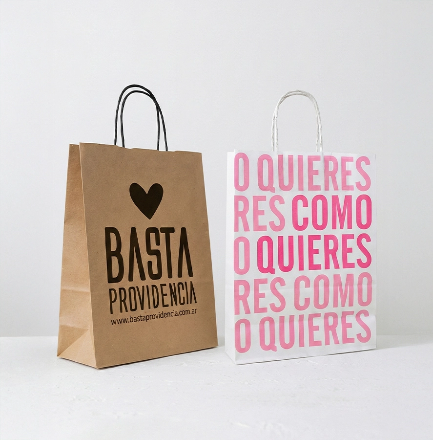 Bolsa Kraft o blanca - 18x8x25